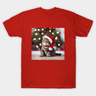 A Cute Christmas Cat! T-Shirt